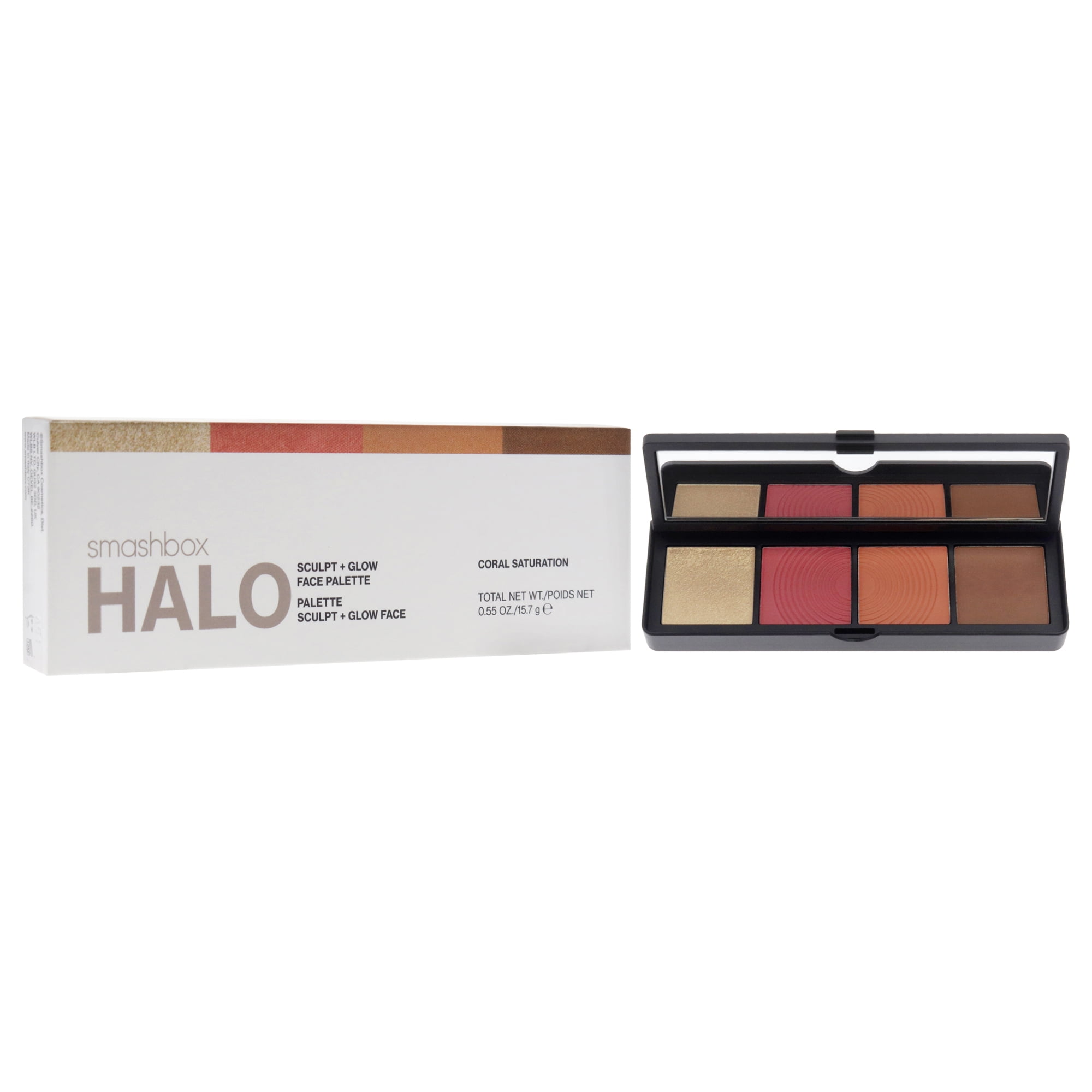 SmashBox Halo Sculpt Plus Glow Face Palette - Coral Saturation , 0.55 oz Makeup