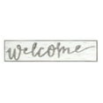 thumbnail image 3 of HomeRoots 516340 11.25 x 1.5 x 48 in. White Solid Wood Welcome Wall Decor, 3 of 4
