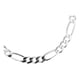 thumbnail image 2 of JOYARIS Esclava Pulsera Fígaro 3x1 Caballero Hombre Plata 925 6 Mm Talla Largo/Ancho: 20 cm x 6 mm PT-0000383, 2 of 4