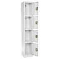 thumbnail image 3 of AdirOffice Steel Storage Locker, 4 Compartment, 12 X 12 X 72, White, 3 of 8