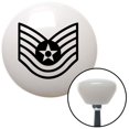 thumbnail image 1 of Black Technical Sergeant White Retro Shift Knob with M16 x 1.5 Insert Shifter Auto Brody, 1 of 1