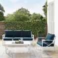 thumbnail image 3 of Crosley Kaplan 3 Piece Outdoor Sofa Set in Navy, 3 of 17