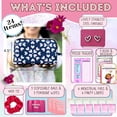thumbnail image 2 of Mark and Lola's First Period Pal Pack to-Go Kit | 24 pcs | First Period Kit for Tweens | Teen Period Kit| Discrete Period Bag, Pads, Panty Liners, Period Kits for Tweens 10-12 (Hearts), 2 of 7