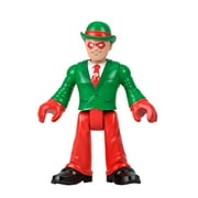 Replacement Part for Fisher-Price Imaginext Playset Inspired by DC Superfriends Holiday Theme - HML59 ~ Replacement Poseable The Riddler Figure ~ Dressed in Red and Green