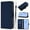 Navyblue, variant on ELEHOLD Wallet Case for Google Pixel 9 / 9 Pro, PU Leather Stand Case with 3 Card Holders & Wrist Strap, Shockproof TPU Inner Flip Cover,Brown