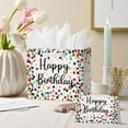 thumbnail image 3 of Horaldaily 13" Large Birthday Gift Paper Bags with Tissue and Card, Happy Dots Streamers Bag for Men Women Kids Birthday,1Pcs, 3 of 4