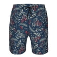 thumbnail image 4 of Naloa Merry Christmas Winter Leaves Snowflakes Men's Beach Shorts, Surfing shorts, Swim trunks, Quick Dry Swim Trunks for Surfing Beach Fun - 3X-Large, 4 of 9