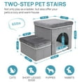 thumbnail image 2 of RYpetmia Foldable Dog Stairs,2-Step Dog Steps for Couch and High Bed,Pet Stairs with Storage and Pet House,Non-Slip Dog Ramp for Small Dogs and Cats or Pets Joints, 2 of 9