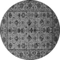 thumbnail image 1 of Ahgly Company Indoor Round Oriental Gray Industrial Area Rugs, 6' Round, 1 of 4