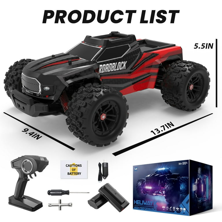 JoyStone Fast Off-Road RC Monster Truck, 40+ KM/H, 4WD, 1:18