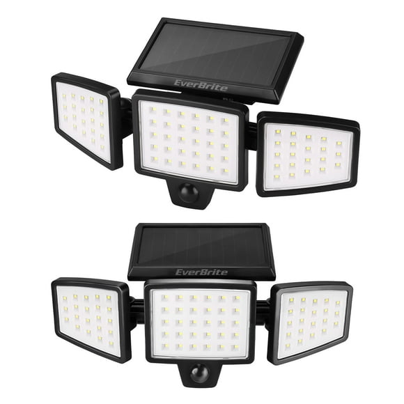 EverBrite Solar Sensor Lights Outdoor, 72 LED 1000LM Solar Motion Sensor Security Lights with 270° Wide Lighting Angle, IP65 Waterproof Brigh
