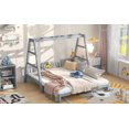thumbnail image 5 of Tensun Grey Extendable Twin Daybed with Swing and Handles, Wooden Multi-Functional Frame, 5 of 5