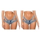 thumbnail image 2 of Jumpingount Pantalones cortos de mezclilla New Hotsweet Hole Ladies Pantalones vaqueros elásticos Traje de baile Llamativos Bottoms Night Type2 NO2, 2 of 6
