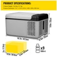 thumbnail image 2 of Portable 12V Car Refrigerator, 20 Quart Compressor Cooler with Touch Control, Dual Mode for Camping, Travel & Home Use, 2 of 11