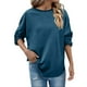 thumbnail image 2 of Tops bohemios sin mangas,Sudadera de otoño para mujer, manga larga, cuello redondo, corte holgado, 100 % poliéster, ropa informal cómoda, sopatenor, 2 of 8