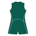 thumbnail image 6 of Alvivi Women Sleeveless Zip Up One Piece Boyleg Swimsuits Surfing Rash Guard Wetsuits Army Green XL, 6 of 7