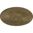 thumbnail image 3 of 30"OD x 1 1/4"P Nexus Ceiling Medallion (Fits Canopies up to 2 3/4"), Hand-Painted Mississippi Mud Crackle, 3 of 5
