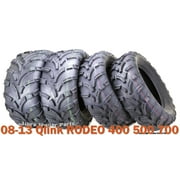08-13 Qlink RODEO 400 500 700 ATV Tire Set WANDA 25x8-12 25x10-12 lite Mud