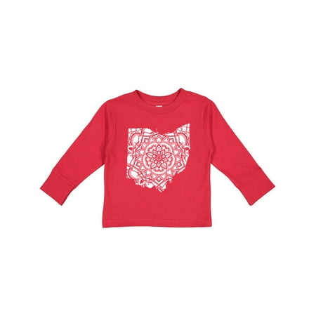 

Inktastic Ohio Silhouette Mandala Gift Toddler Boy or Toddler Girl Long Sleeve T-Shirt