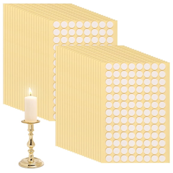 416 Pcs Taper Candle Holder Adhesive Dots for Taper Candles Resin Candle Grips Set for Stay Put Candles Christmas DIY Holder Making