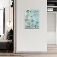 thumbnail image 2 of Tropical Fish Wall Art Beach Coastal Fishing Wall Decor Ocean Theme Print Painting Pictures Modern Home Artwork Decor for Bathroom Living Room Framed Ready to Hang 12"x16", 2 of 6