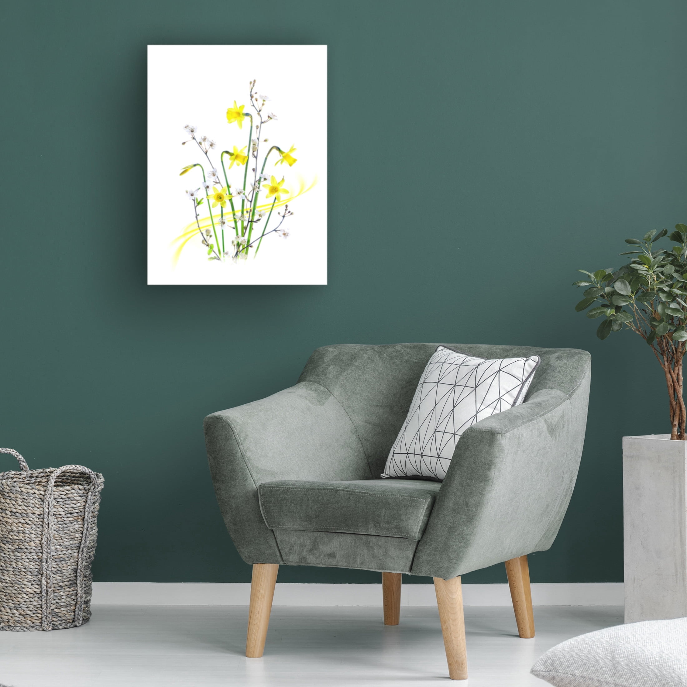 Canvas Wall Art - Jacky Parker 'Simply Spring' Wall Art for Living Room, Bedroom, or Office D?cor by Trademark Fine Art - 24 x 32 Inches