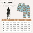thumbnail image 5 of Uemuo Turtles And Corals Pattern Womens Pajama Sets,PJ Set for Women,Pajamas for Women Logo,Long Sleeve Pajama Set for Women,Soft Long Sleeve Top With Pants-Medium, 5 of 9
