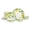 Lemon Floral, variant on HOMEHUT Blue Floral Rose Bone China Dinnerware Set, Service for 4, 16 Piece