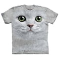thumbnail image 1 of The Mountain T-Shirt Green Eyes Face Cat Tie Dye Shirt, 1 of 2