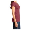 thumbnail image 3 of Yellow Rooster Women's Juniors Very Important V-Neck Cotton/Polyester Tee Heathered Red 2XL, 3 of 6