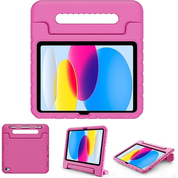 Funda para ipad A16 11a gen / 10a gen agarradera Rosa