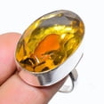 thumbnail image 2 of Citrine Gemstone Handmade 925 Sterling Silver Jewelry Ring Size 8, 2 of 2