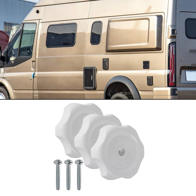 3-Pack 1" Shaft RV Window and Vent Knob Interior Hardware Camper Windows