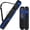 Black&blue, variant on Pool Cue Carrying Case, Multipurpose Billiard Stick Storage Bag with Padded Protection, Front Accessory Pocket, Detachable & Concealable Shoulder Strap, Water Resistant Wear-Resistant Cue Bag for Beg
