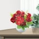 thumbnail image 5 of Ramo de Flores Artificiales Decorativas | Arreglo Floral Seco de Poliéster Rojo, Naranja, Rosa y Blanco con Tallo Flexible | Decoración de Mesa para Interiores, Hogar y Oficina con Base Estable y Pes, 5 of 6