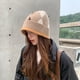 thumbnail image 5 of Gorro de pescador corto con puños de punto de lana para hombres y mujeres, gorros cálidos de invierno, 5 of 6