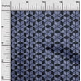 thumbnail image 1 of oneOone Cotton Cambric Medium Blue Fabric Geometric Quilting Supplies Print Sewing Fabric By The Yard 56 Inch Wide, 1 of 4