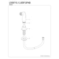 thumbnail image 3 of Kingston Brass LSS8711SP Kitchen Faucet Side Sprayer in Polished Chrome, 3 of 4