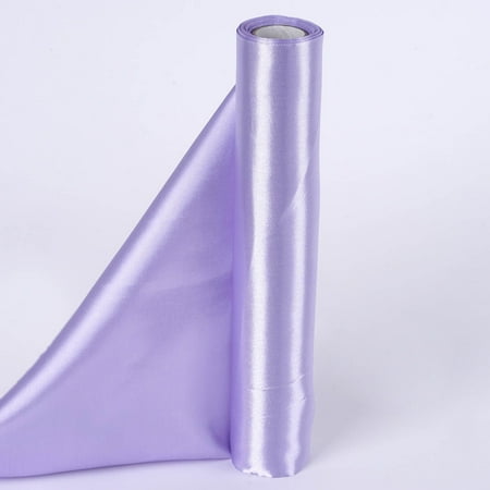 Efavormart 12" x 10 Yards Satin Fabric Party DIY Craft For Wedding Birthday Party Dance Banquet Event Decoration Supplies - Lavender