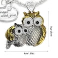 thumbnail image 5 of Feledorashia Necklaces for Women Valentine's Day Gifts Cute animal pendant owl mother and two-color lettering love necklace Clearance, 5 of 6