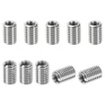 thumbnail image 1 of PATIKIL Adaptateurs de Filetage Manchon Écrou Réducteur, 10 Pcs M12*1.75 Mâle à M8*1.25 Femelle Écrou de Réparation Vis Réducteur Conversion Fixation en Acier Inoxydable 18mm, 1 of 7