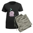 thumbnail image 5 of CafePress - Cute Pink Octopus Pajamas - Women's Short Sleeve Print T-Shirt and Pants Dark Cotton Pajama Set, 5 of 7