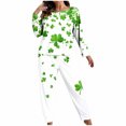 thumbnail image 7 of Censtreet Plus Size Women's Pajamas Sets 2 Piece Long Sleeve Pj Sleepwear Soft Comfy Tops and Pants XL-5XL, 7 of 7