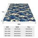 thumbnail image 3 of Fotbe Japanese Water Wave Manta de Franela Acolchonada con Estampado, Súper Suave y Esponjosa, Extra Grande para Sofá, Cama, Uso Todo el Año-80"x60", 3 of 7