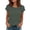 Green Shirts, variant on CAIVO Women Shirts Summer Short Sleeve Tops With Button Detail And Ribbed Texture Comfortable Casual Plus Size Blouse Comfort Solid Color Back To School Dailywear