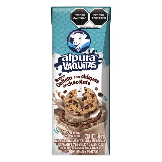 Leche Alpura sabor galleta con chispas de chocolate 180ml