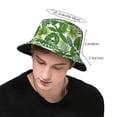 thumbnail image 2 of Green plants flowers and leaves Bucket Hat Foldable Fisherman Outdoor Summer Camping Travel Hiking Caps for Men Women, 2 of 7