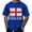 Blue, variant on England T Shirts for Man Summer Crewneck Short Sleeve Fashion Graphic Tees Britain Flag Print Relaxed Fit Comfortable Vintage Tops for Sports and Leisure Wear Red S