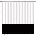 thumbnail image 2 of Black White Shower Curtain Boho Vintage Color Block Mid Century Modern Simplicity Textured Bright Natural Fabric Home Bathroom Decor with Hooks 72"W x 72"L (Pack of 1), 2 of 6