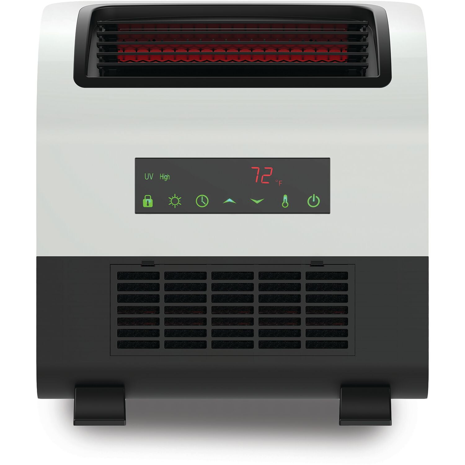 LifeSmart Slimline Infrared Quartz WallMount Heater with UV Light 3 Heat Settings 12H Timer